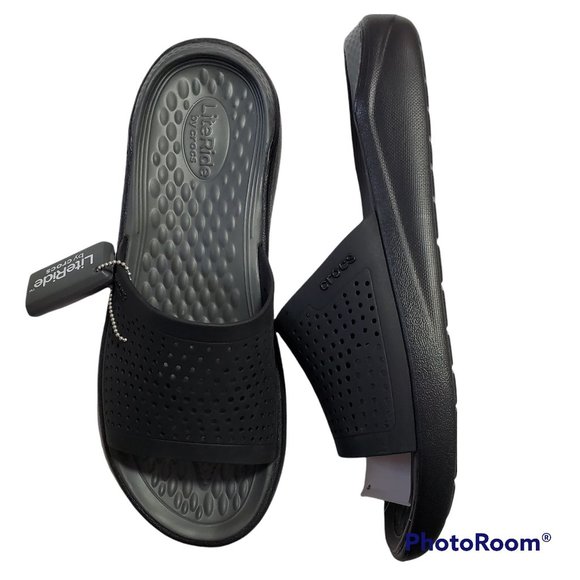 crocs literide slides